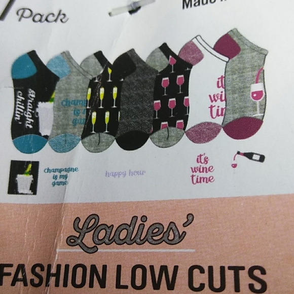 🌞🍾🍷NEW WINE THEMED FASHION LOW CUT SOCKS - Picture 4 of 8
